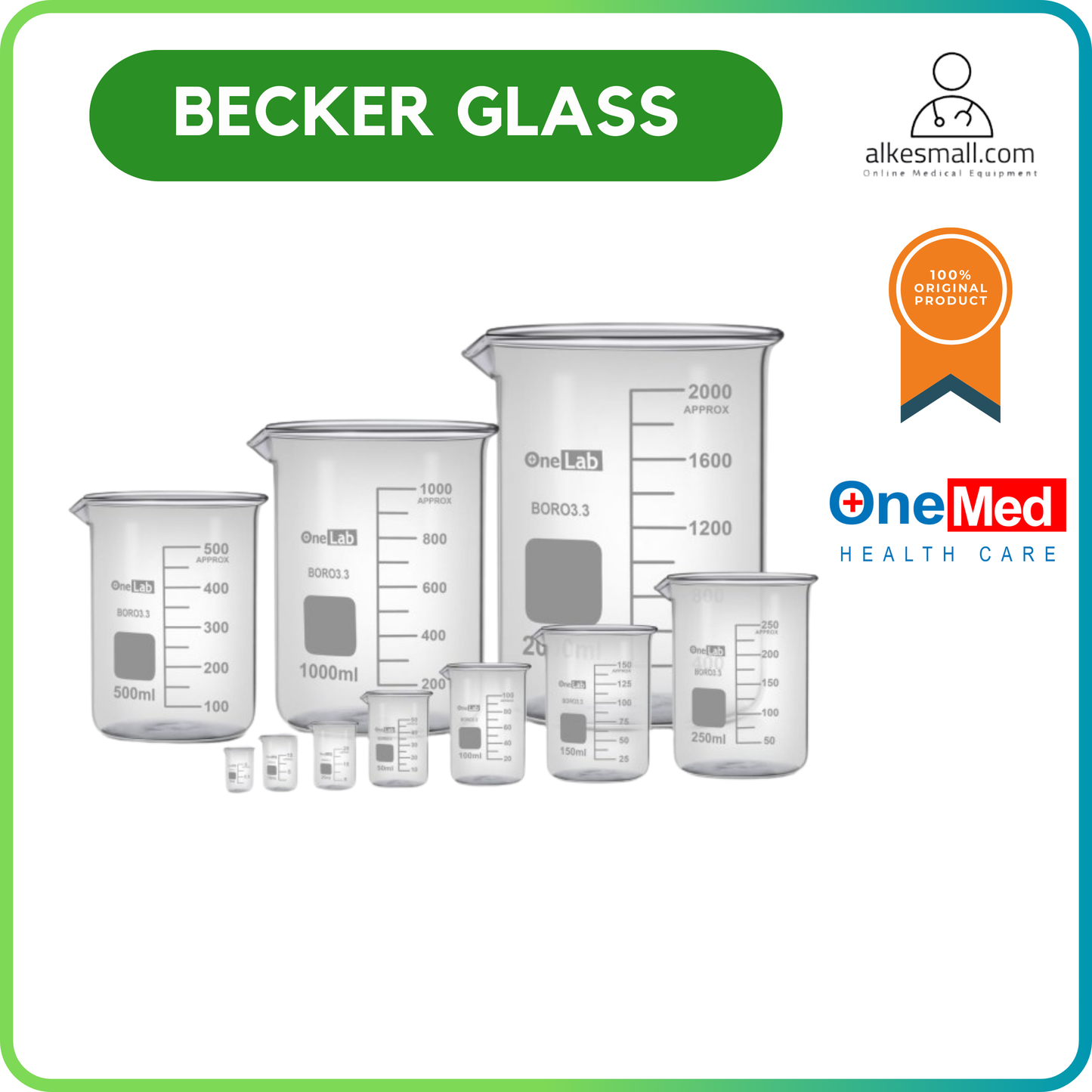Beaker Glass / Becker Glass Onemed