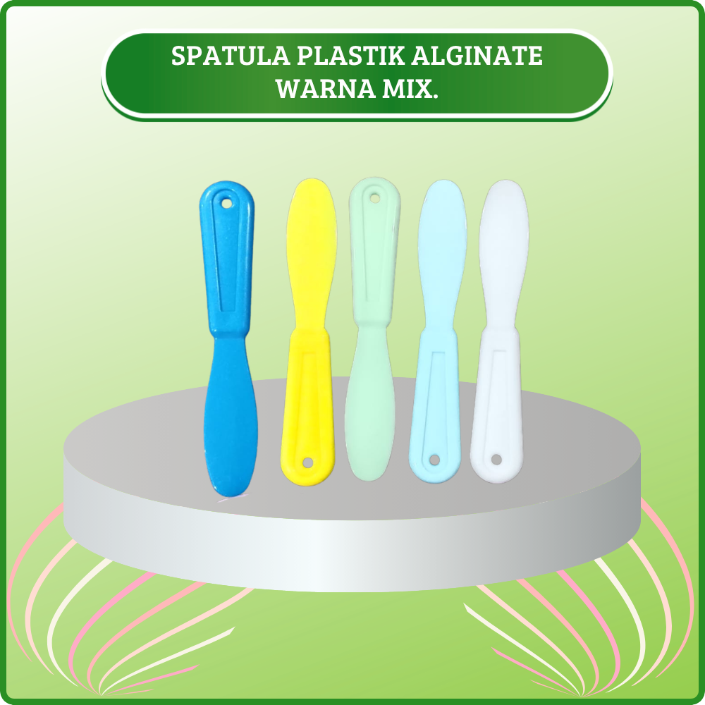 SPATULA DENTAL ALGINATE PLASTIK MIX. OneMed Warna Random