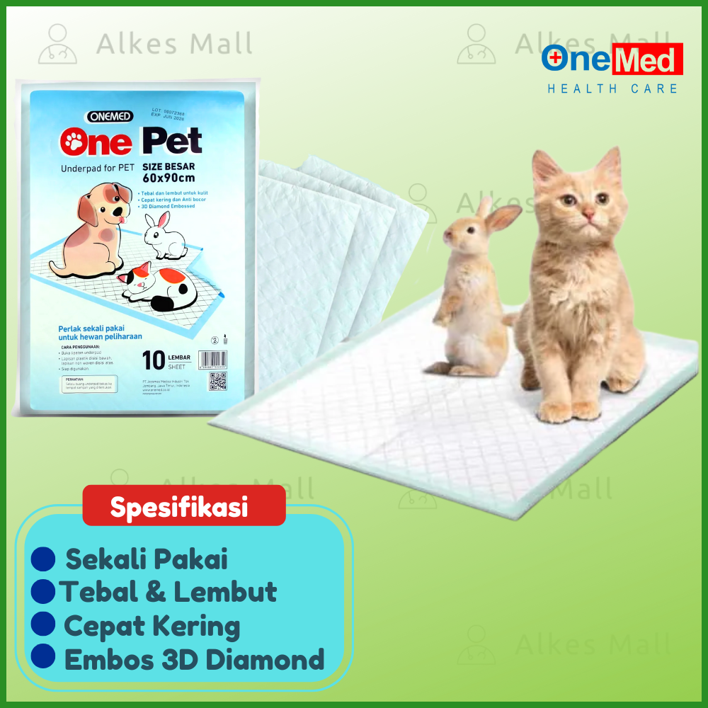Underpad One Pet 60x90cm Tebal Cepat Menyerap