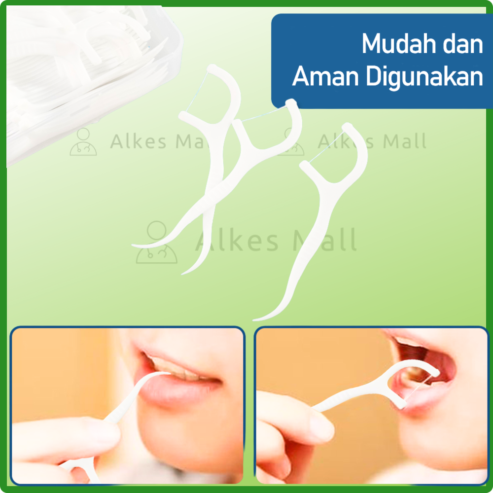 Dental Floss Benang Gigi Pembersih isi 50pc merk Omicron