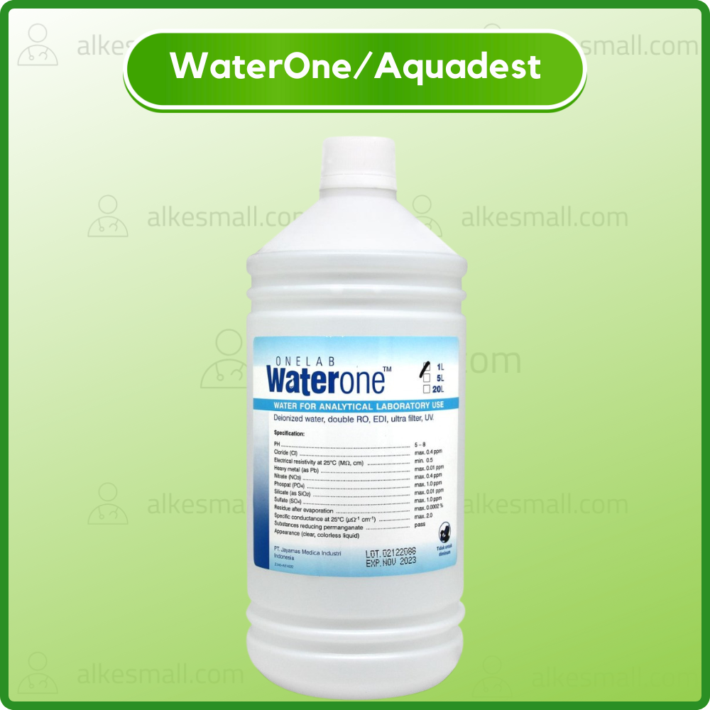 Onemed WaterOne 1L Pure Antiseptic Water/ Aquadest / Aquabidest