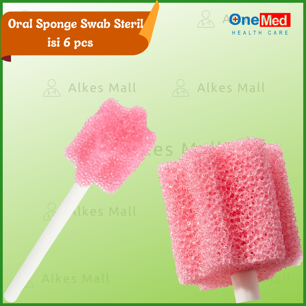 Oral Sponge Swab Sterile isi 6 pcs Onemed