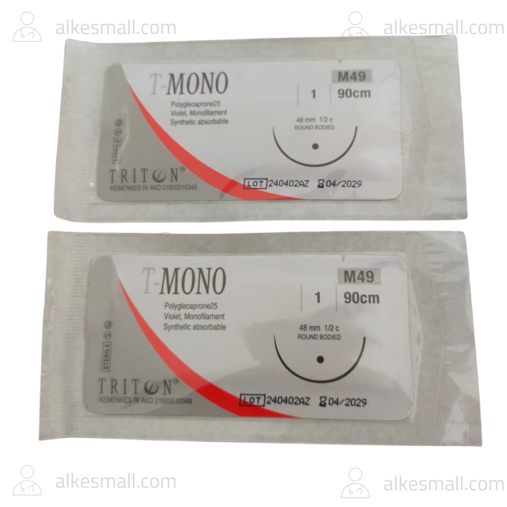 Benang T - MONO Triton uk. 1/0 Polyglecaprone25 M49