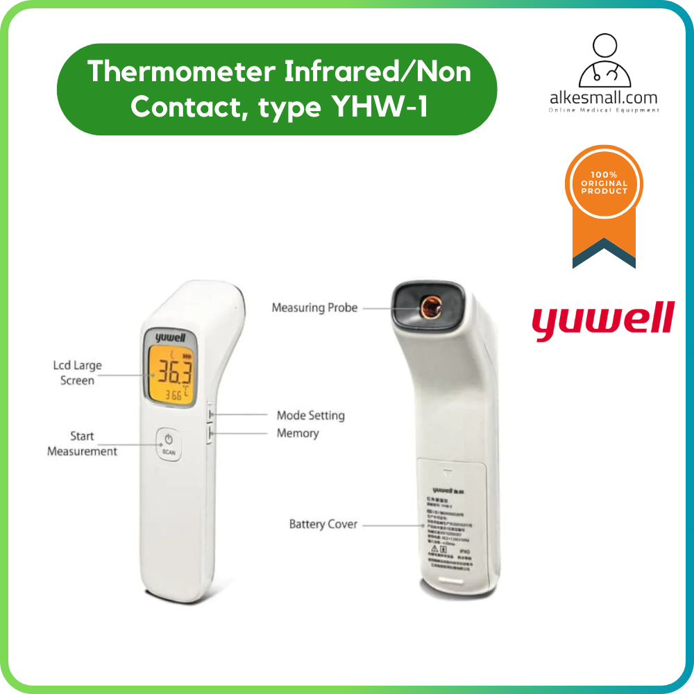 Thermometer Termometer Infrared Non-contact Yuwell YHW-1