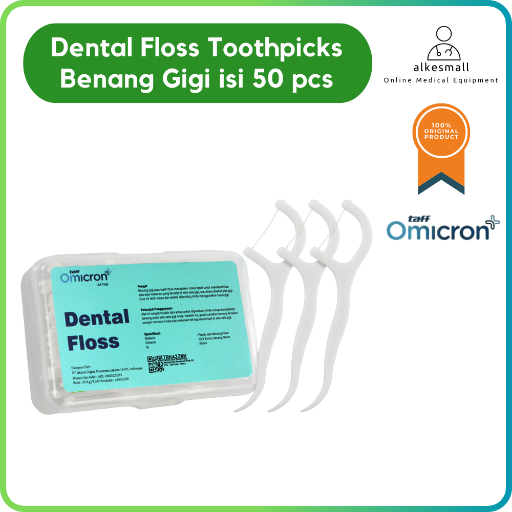 Dental Floss Benang Gigi Pembersih isi 50pc merk Omicron