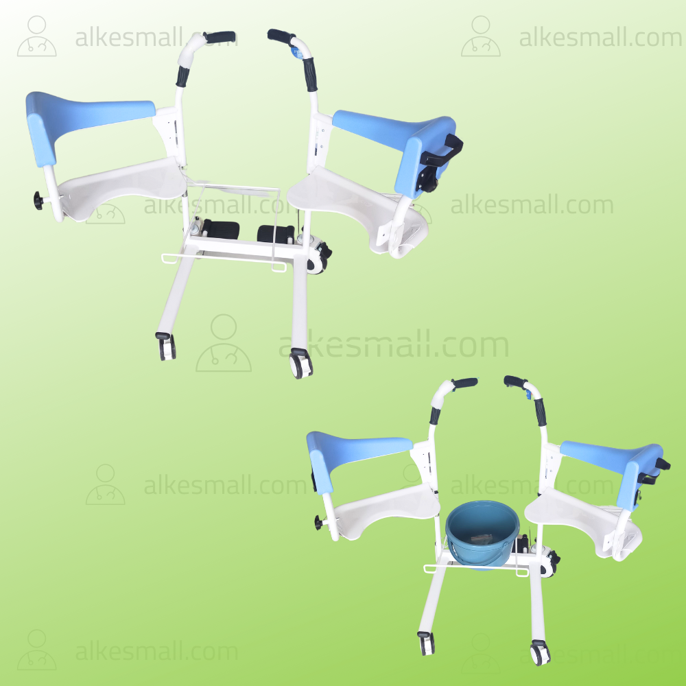 Kursi Roda Transfer Pasien OneHealth OH-TC01 + Commode Chair