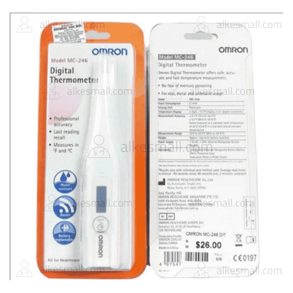 Termometer Thermometer Alat Ukur Suhu Badan Digital MC-246 Omron