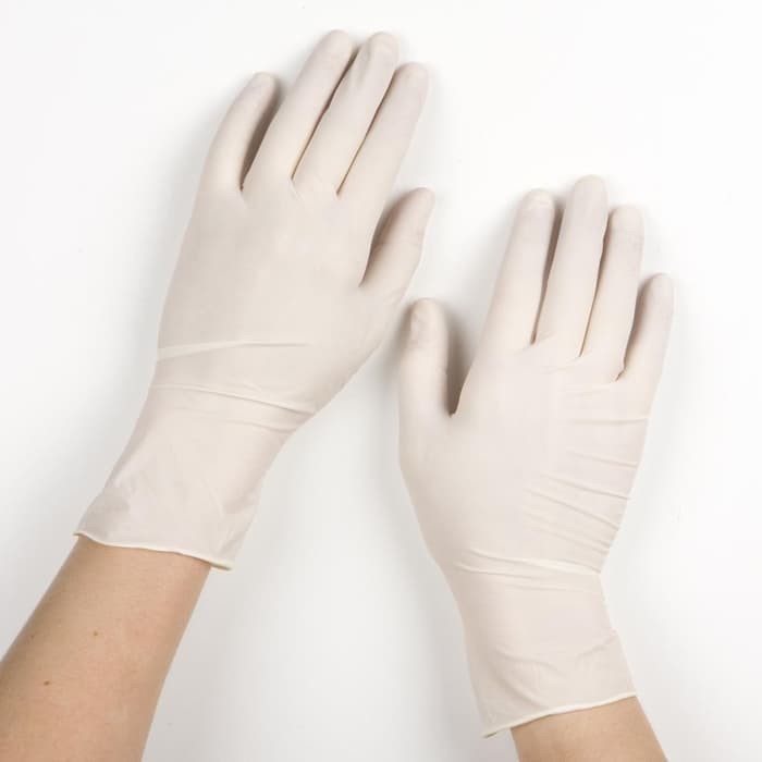 Gloves Powder Free Latex Sarung Tangan Latex Powder Free General Care
