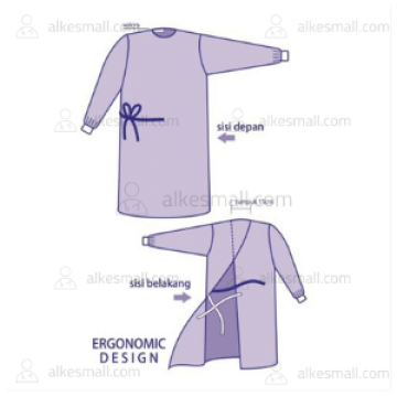 Gown Spunlace Baju Operasi OneMed