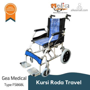Kursi Roda Travel Kursi Roda Traveling Haji Umroh FS868L GEA Medical