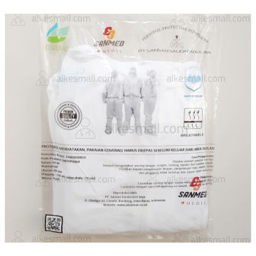 Hazmat Overall APD Waterproof Disposable Sanmed
