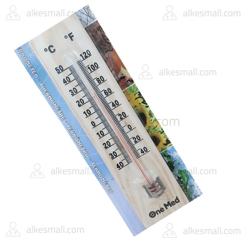Thermometer Ruangan Kayu Wooden Onemed