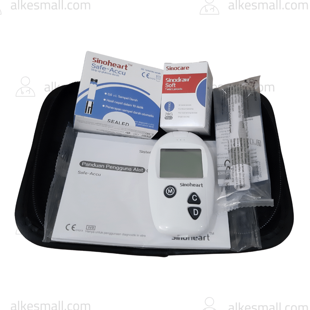 Alat Cek Gula Darah Safe- Accu Sinocare Sinoheart