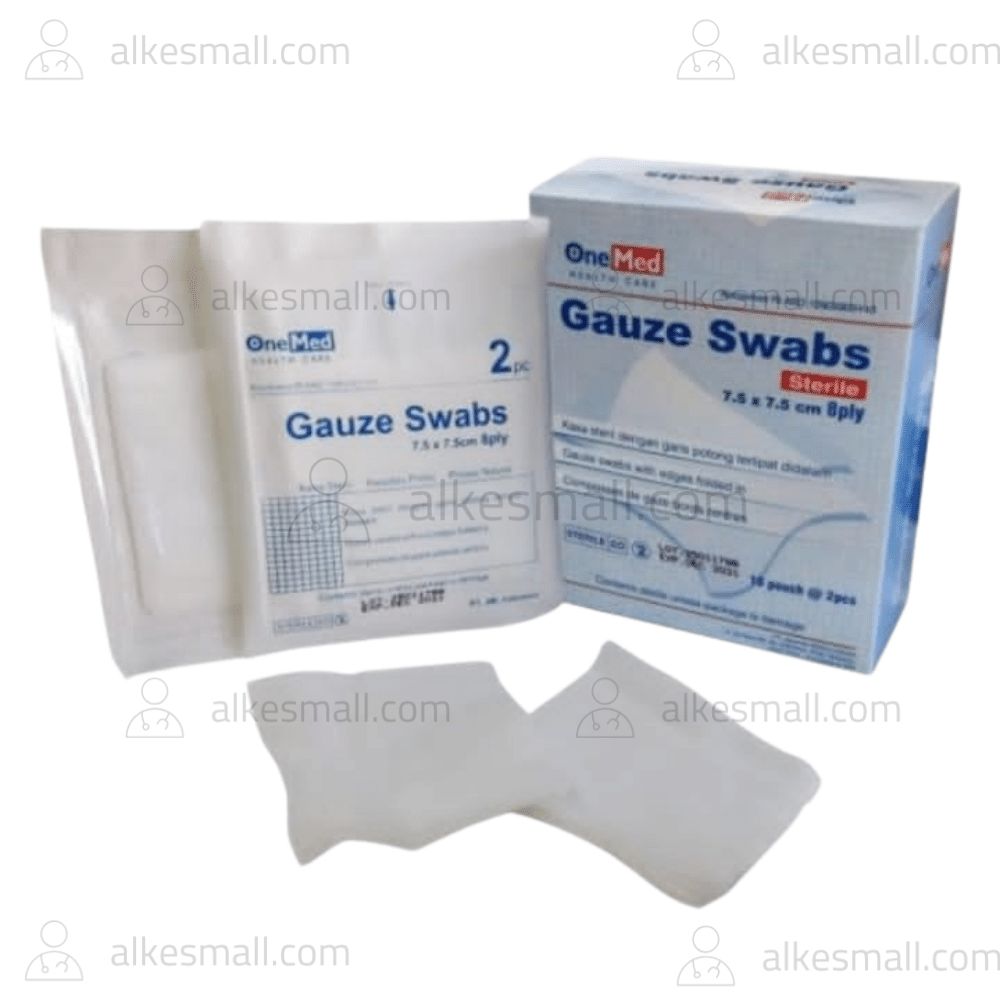 Kasa Steril Gauze Swabs 7,5x7,5cm 8ply OneMed