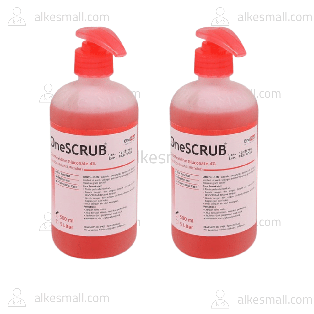 OneScrub 4% Hand Scrub 500ml + Dispenser Onemed