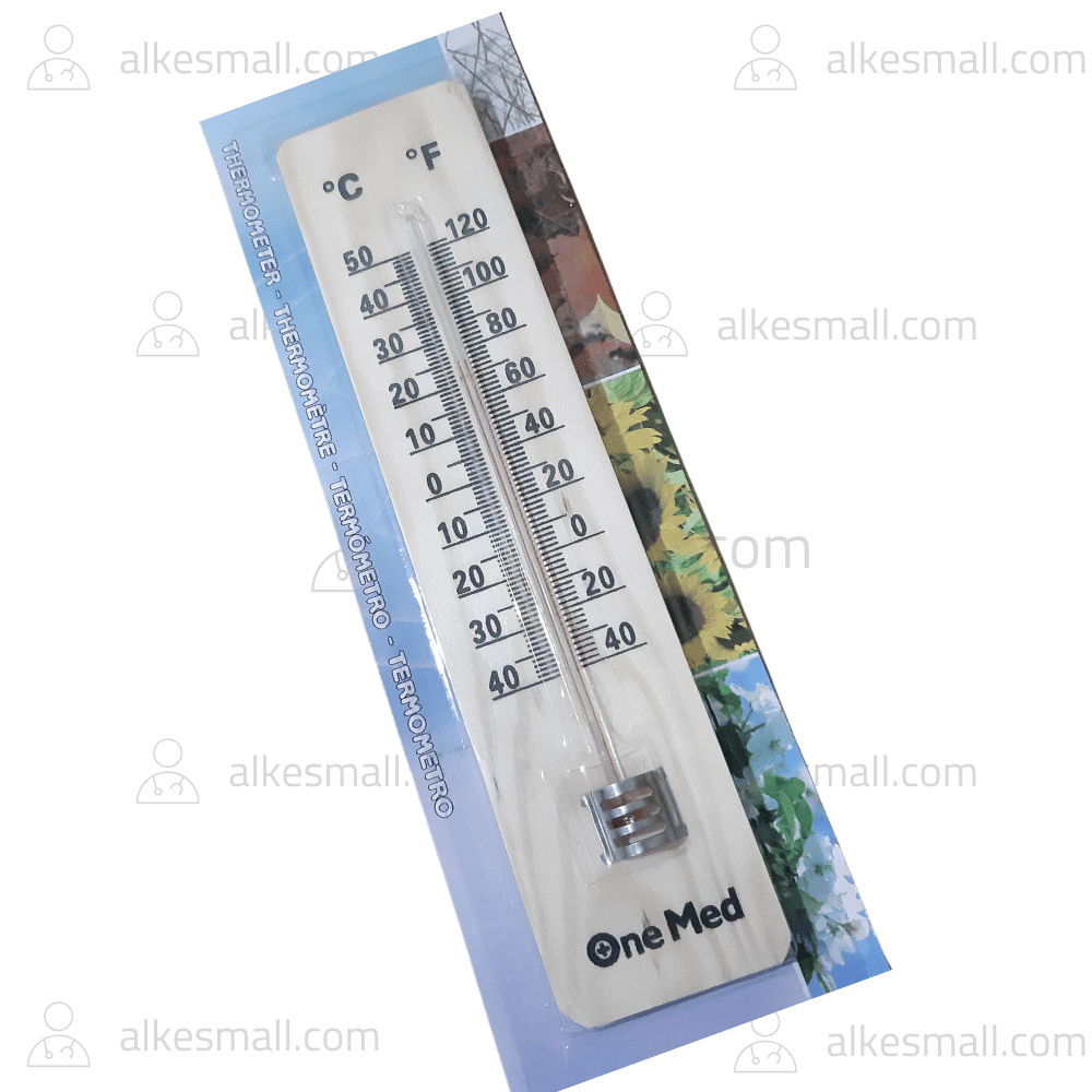 Thermometer Ruangan Kayu Wooden Onemed