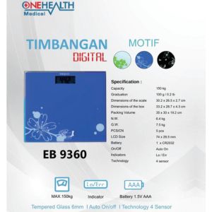 Timbangan Badan Digital Type EB 9360 OneHealth