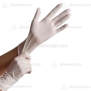 Gloves Latex Powdered Sarung Tangan Latex Cosmomed Size M