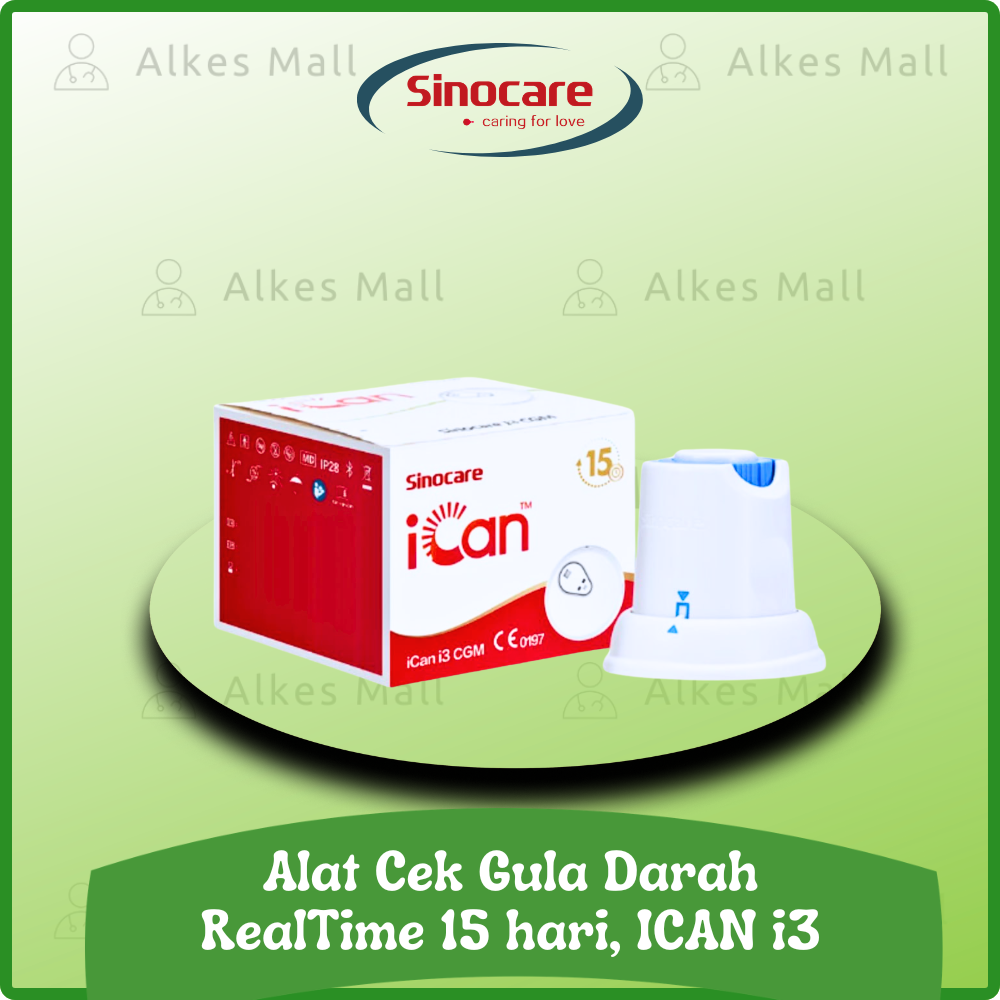 ALAT CEK GULA DARAH SINOCARE ICAN i3, 15 hari Realtime
