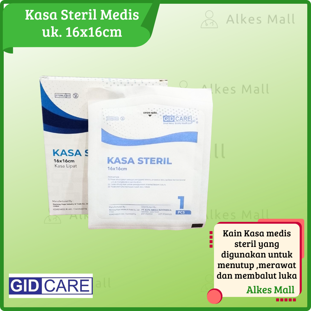 KASA STERIL MEDIS 16x16cm Kasa Lipat GIDCARE