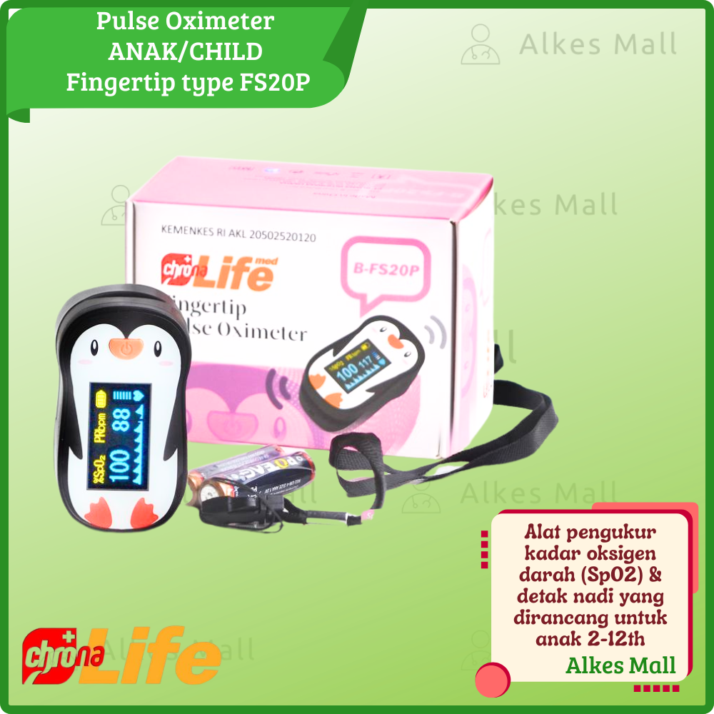 PULSE OXIMETER FINGERTIP CHILD/ANAK type B-FS20P CHRONA LIFE