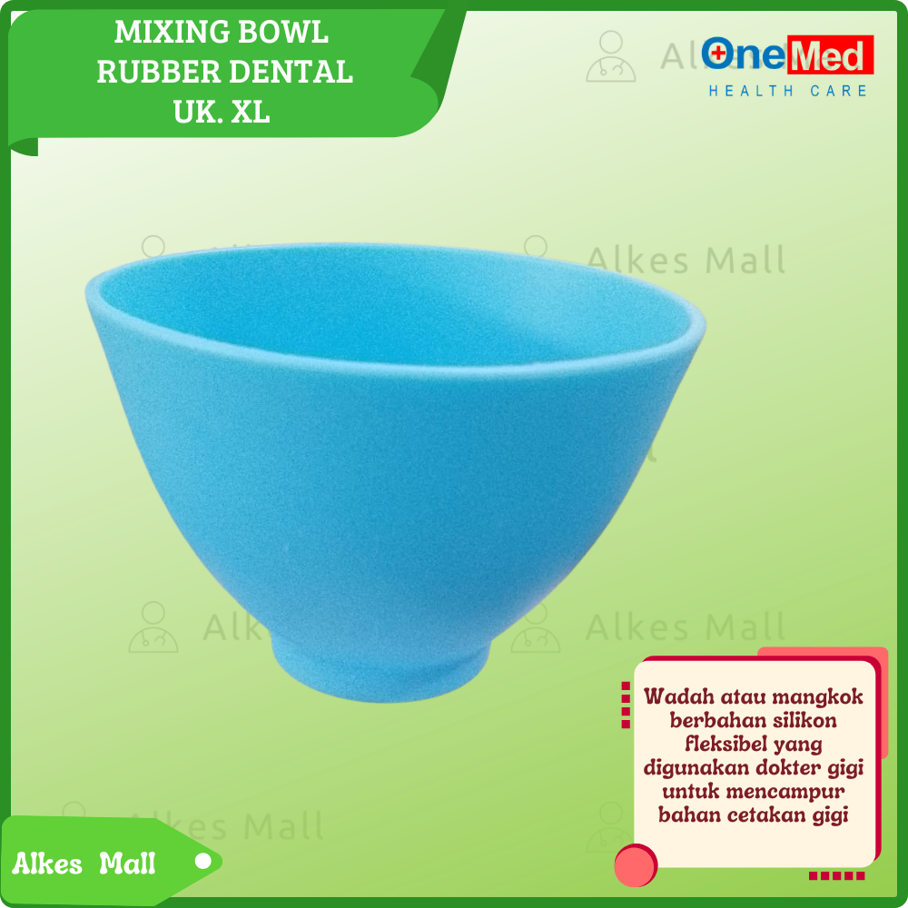 MIXING BOWL RUBBER DENTAL Uk. XL Biru OneMed