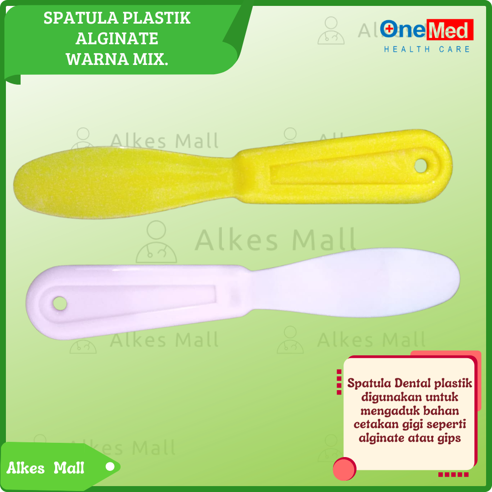 SPATULA DENTAL ALGINATE PLASTIK MIX. OneMed Warna Random
