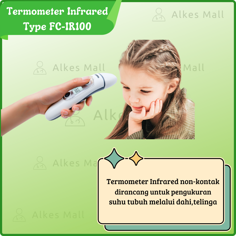 Thermometer Termometer Infrared Dahi Dan Telinga ITrust FC-IR100 Pengukur Suhu Badan