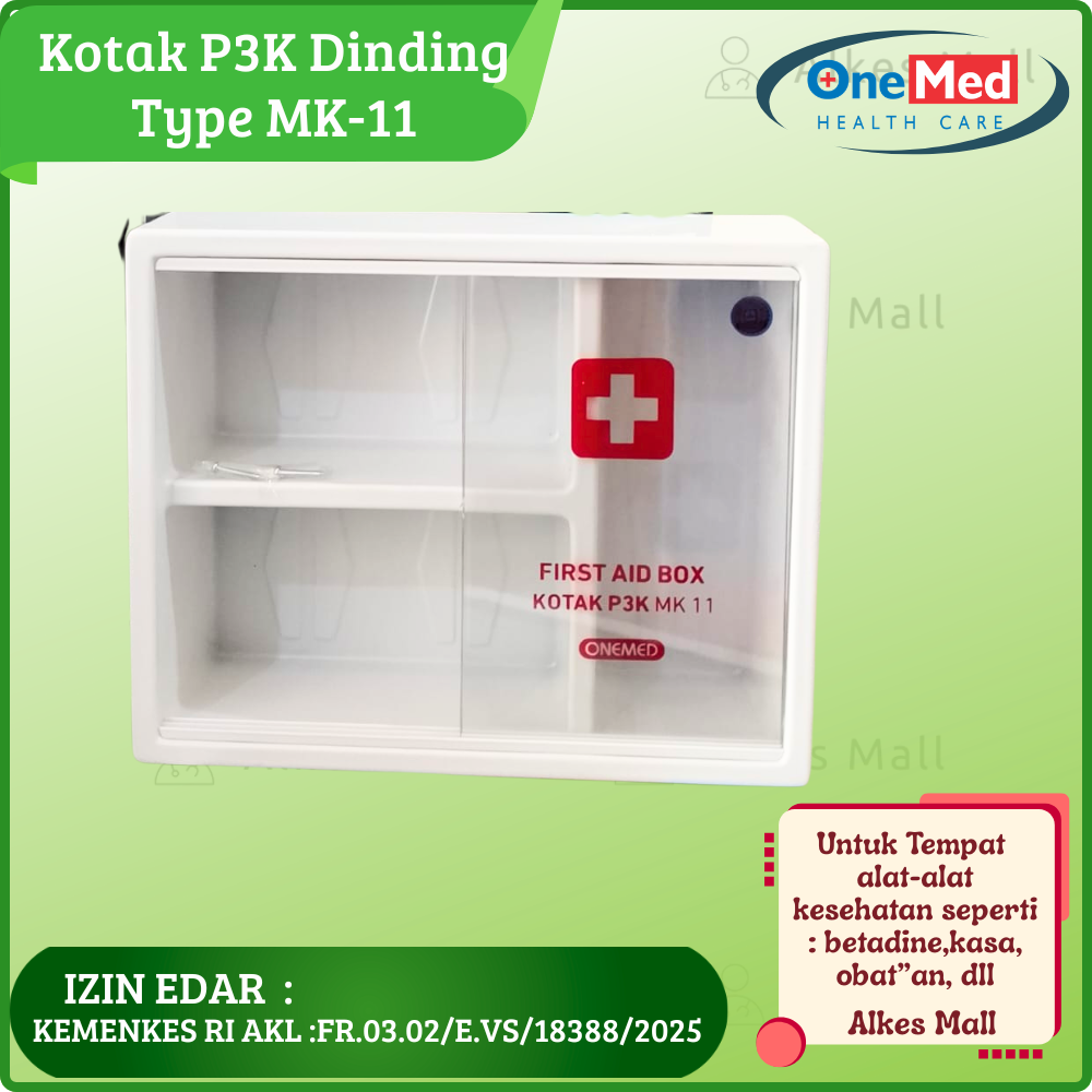 KOTAK P3K MC-11 ONEMED | TEMPAT P3K | KOTAK P3K DINDING ONEMED