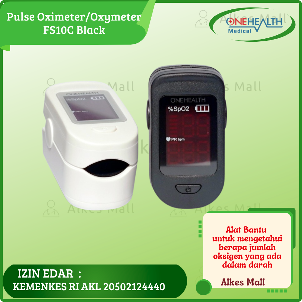 Pulse Oximeter Oxymeter FS10C Alat ukur Kadar Oksigen Sp02 Onehealth