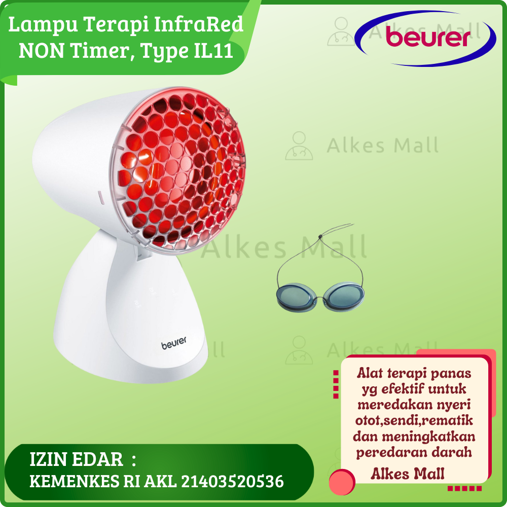 LAMPU TERAPI INFRARED BEURER type IL11 TANPA TIMER untuk Nyeri Otot