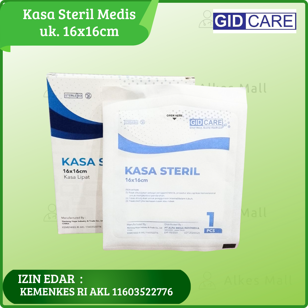 KASA STERIL MEDIS 16x16cm Kasa Lipat GIDCARE