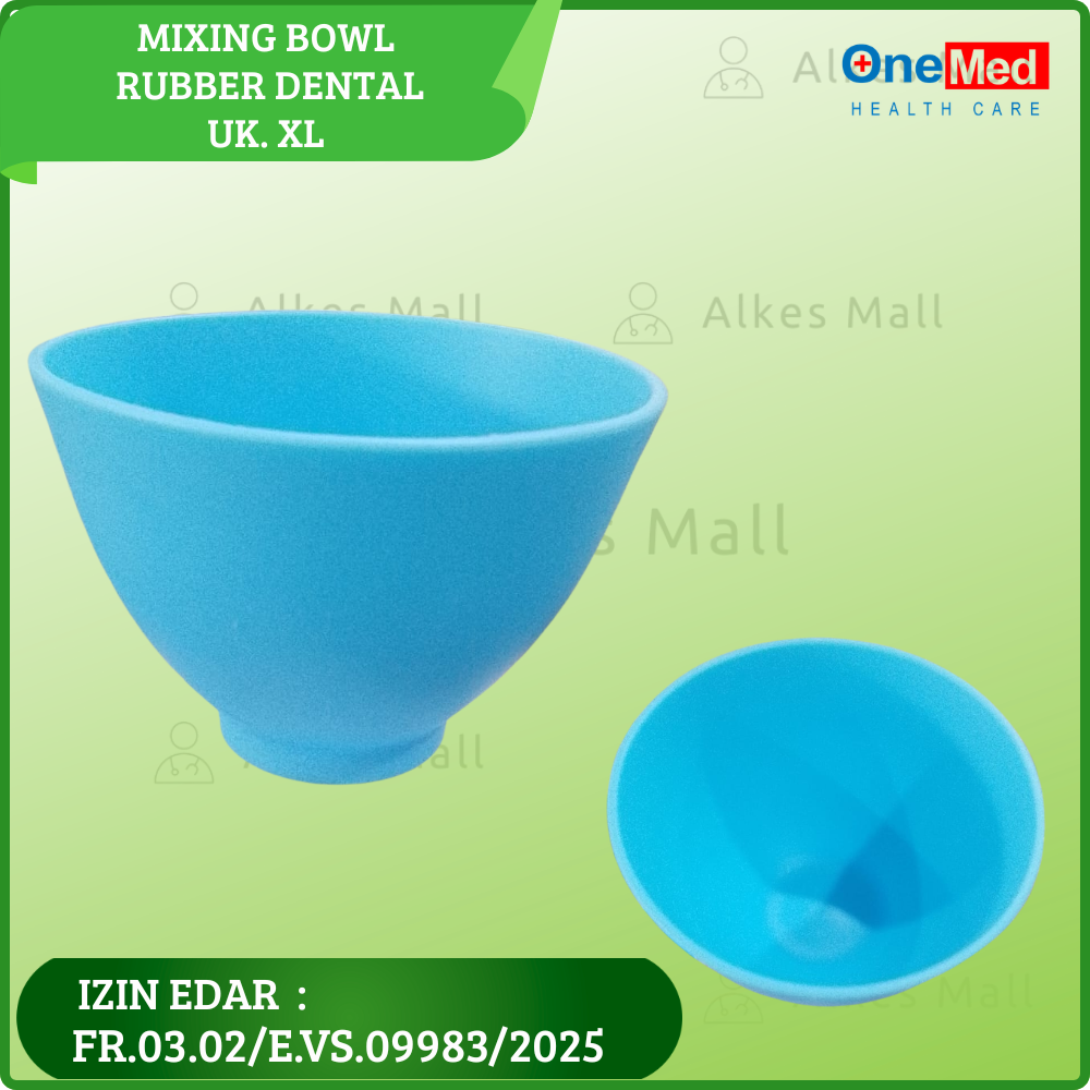 MIXING BOWL RUBBER DENTAL Uk. XL Biru OneMed