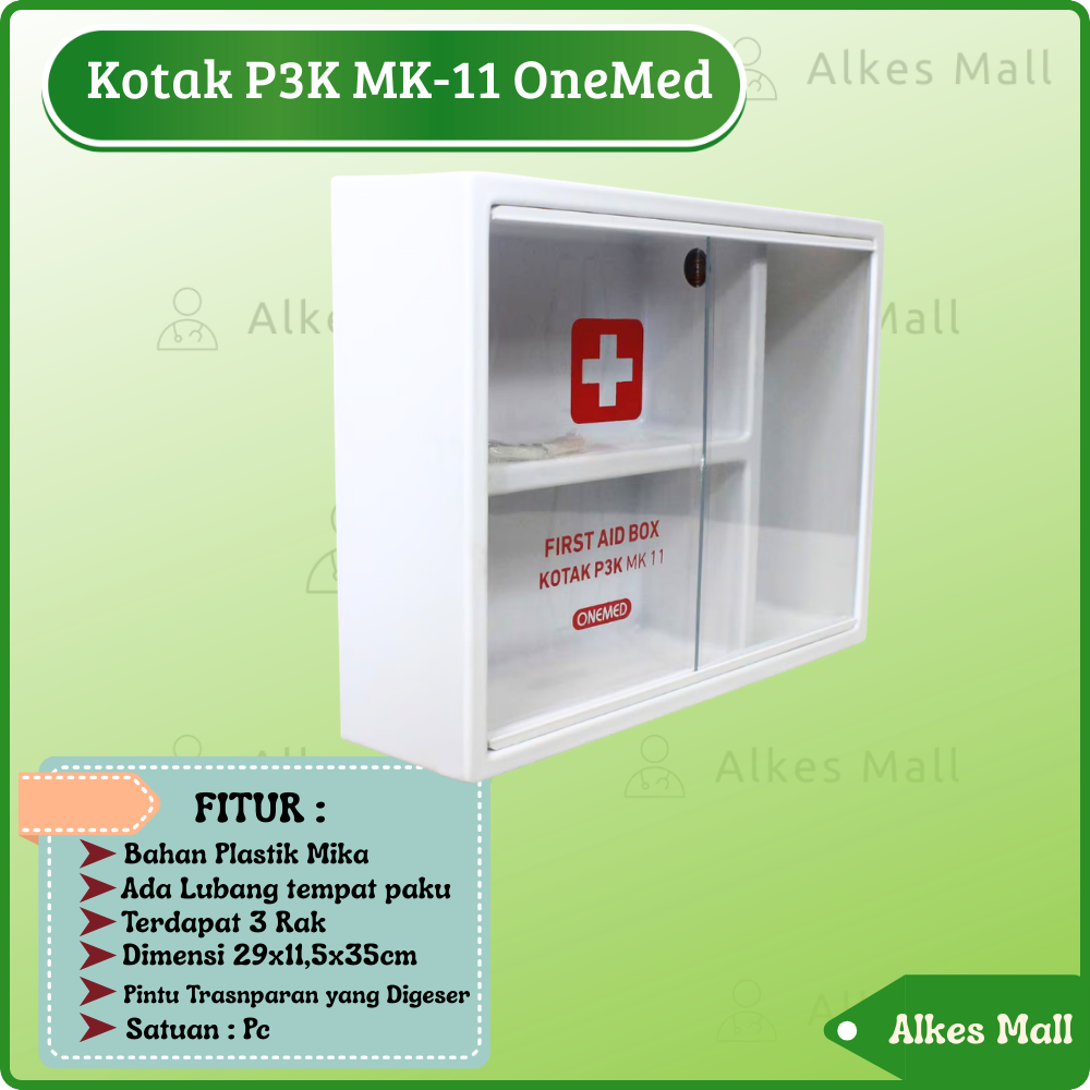 KOTAK P3K MC-11 ONEMED | TEMPAT P3K | KOTAK P3K DINDING ONEMED