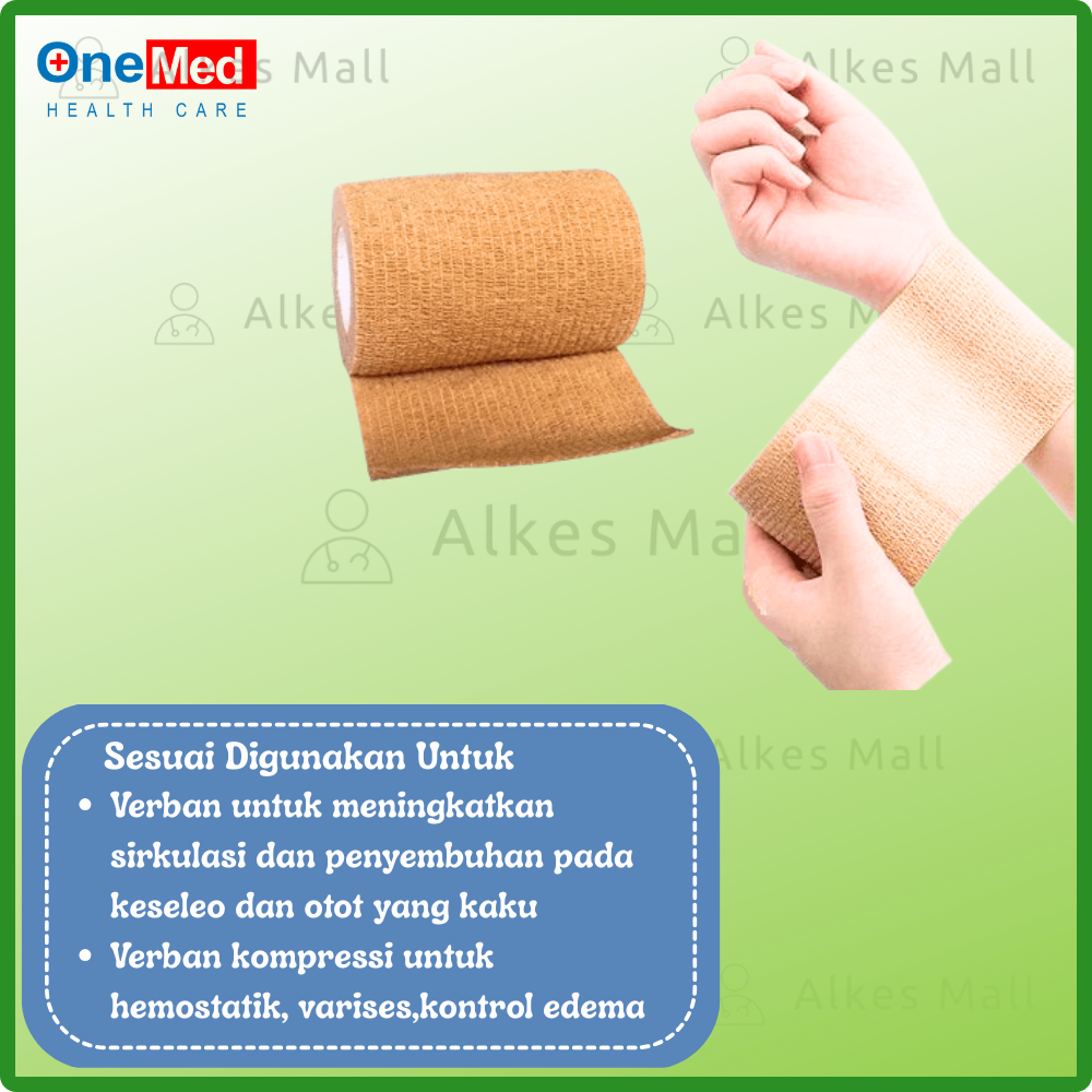 ONEMED Mediflex Cohesive Elastic Bandage 10cm x 4.5m