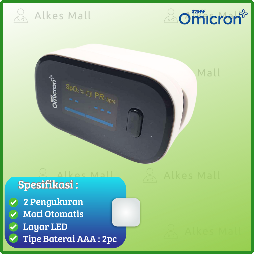 TaffOmicron Fingertip Pulse Oximeter Alat Ukur Saturasi Type YK-80B