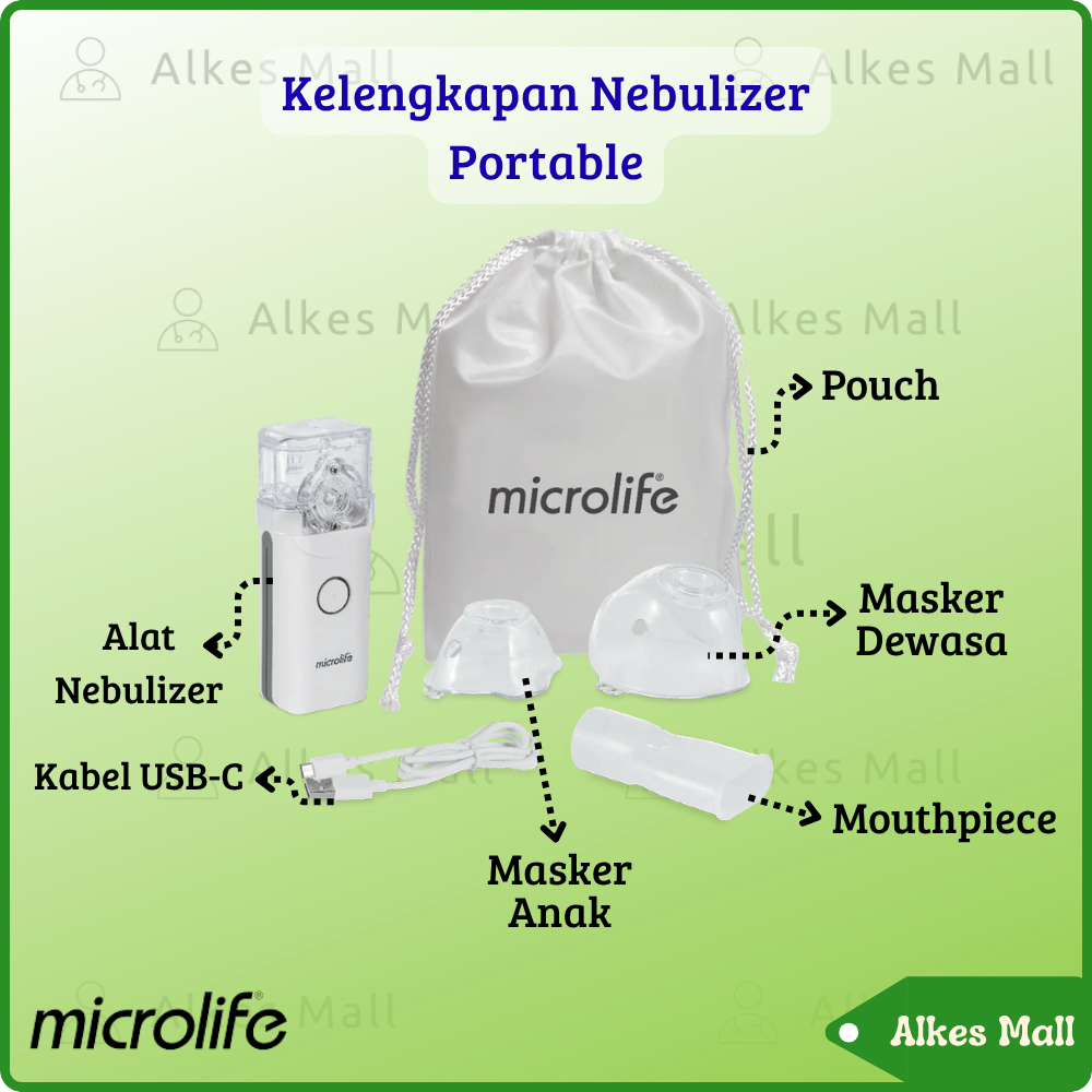 Nebulizer Portable Mesh Microlife NEB 900 Rechargeable Battery USB-C