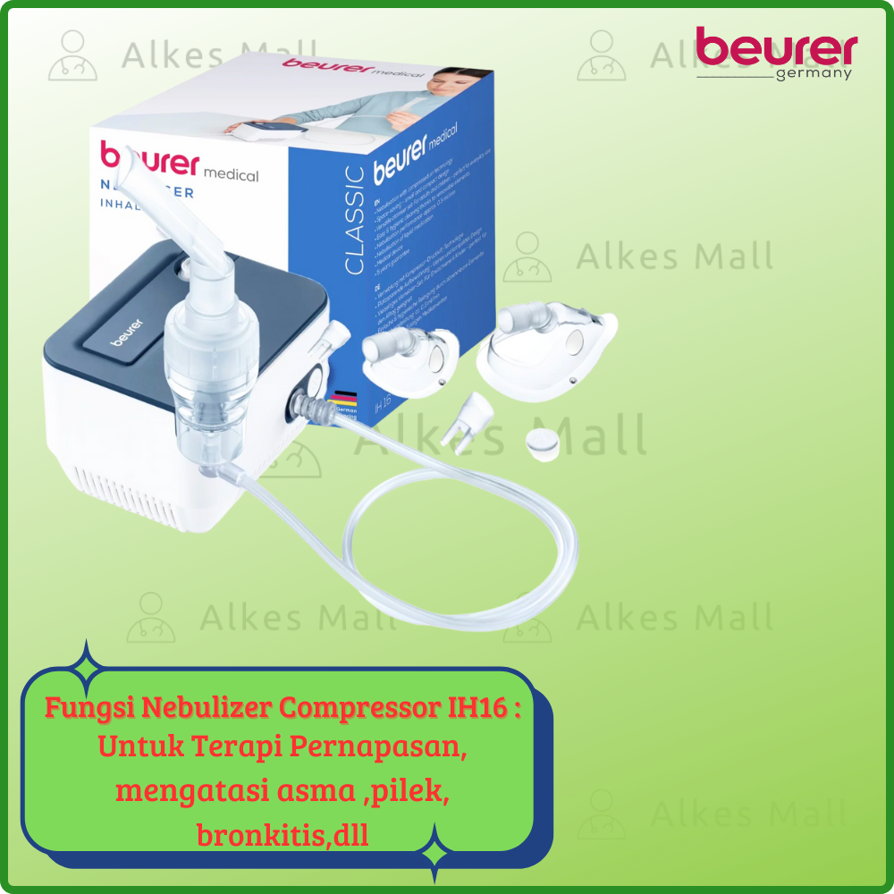 Nebulizer Compressor Beurer Type IH16 Alat UAP Anak Dewasa