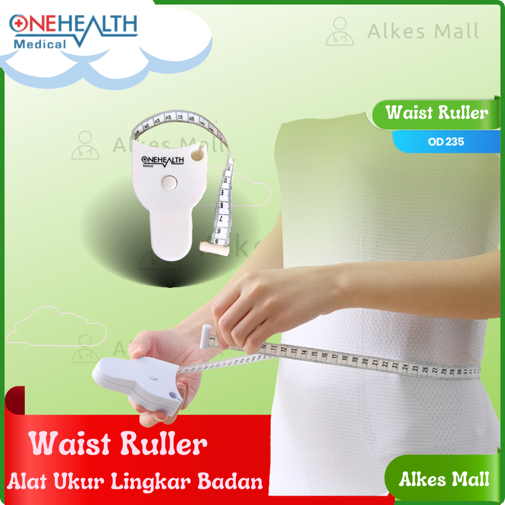 Waist Ruler OneHealth OD 235 Alat pengukur Lingkar Tubuh panjang 150cm