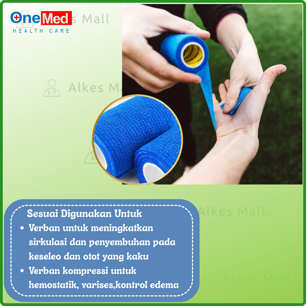 ONEMED Mediflex Cohesive Elastic Bandage 7,5cm x 4.5m