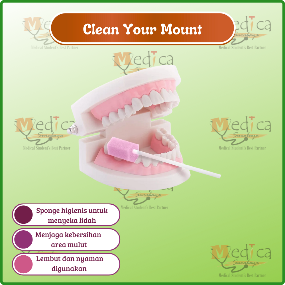 Oral Sponge Swab Sterile isi 6 pcs Onemed