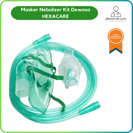 Masker Nebulizer Dewasa Adult / Tempat Obat Masker Uap HEXA CARE