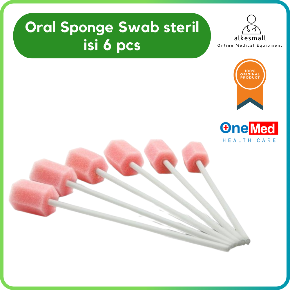 Oral Sponge Swab Sterile isi 6 pcs Onemed