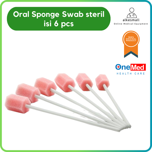 Oral Sponge Swab Sterile isi 6 pcs Onemed