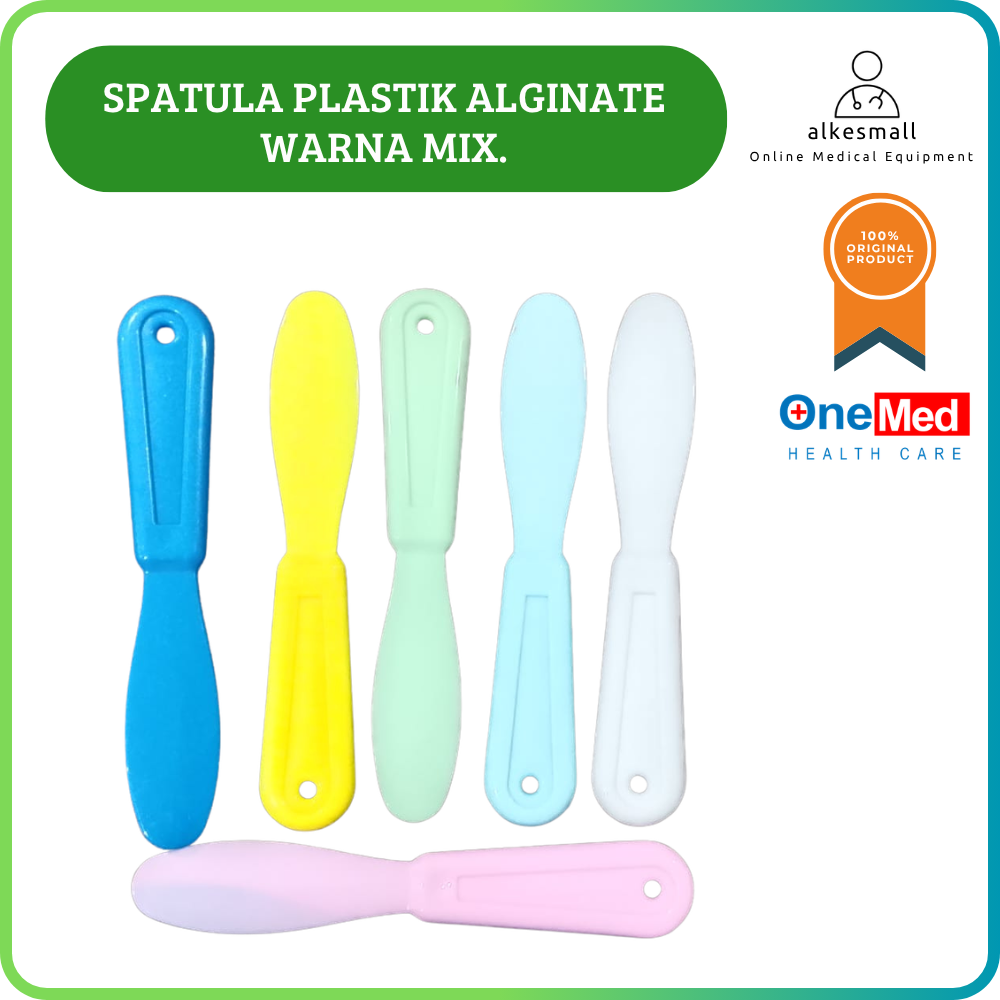 SPATULA DENTAL ALGINATE PLASTIK MIX. OneMed Warna Random