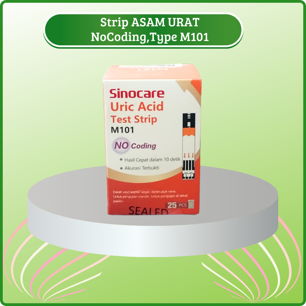 Strip 3in1 Sinocare type M101 - Tanpa Koding, Cepat, dan Praktis