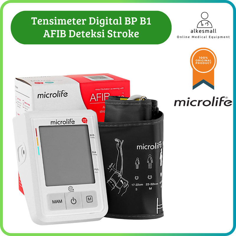 Tensimeter Digital BP B1 AFIB Deteksi Stroke Microlife