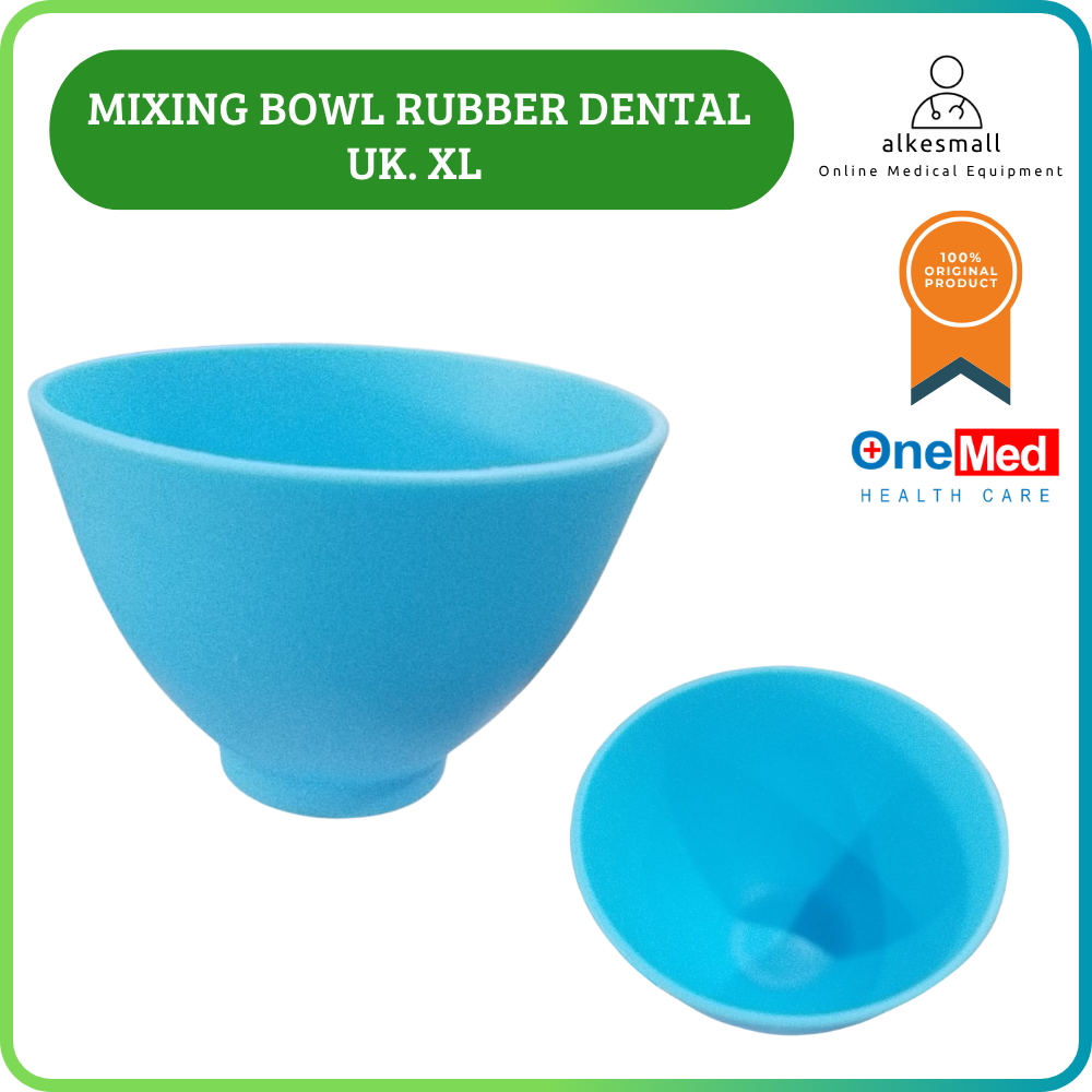 MIXING BOWL RUBBER DENTAL Uk. XL Biru OneMed