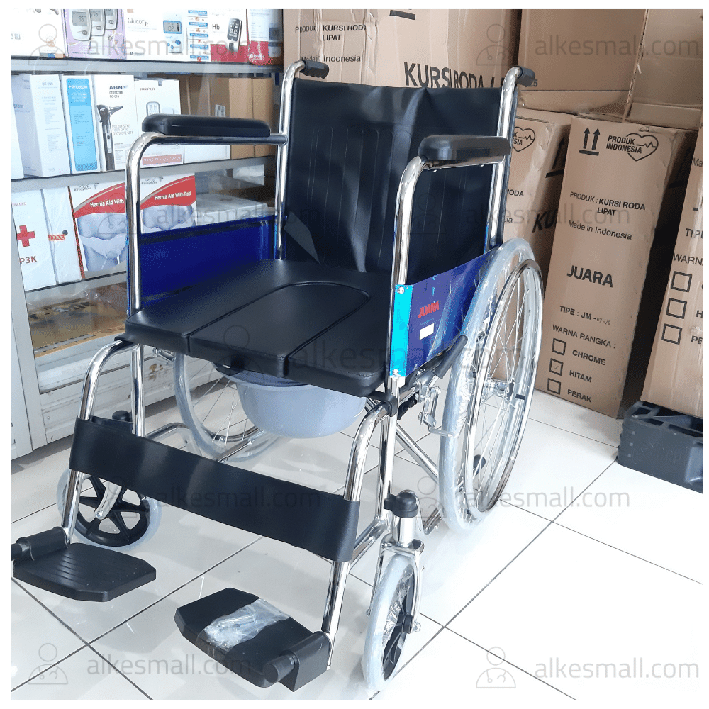 Kursi Roda BAB Pasien 2in1 JUARA (Kursi Roda+Tempat BAB)