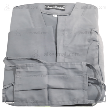 Baju Operasi/Baju Scrub Lengan Panjang Dua Saudara